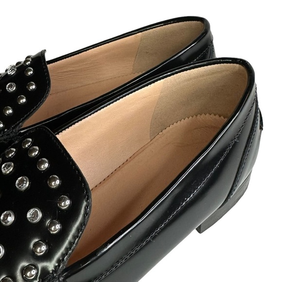 J. Crew Studded Leather Academy Loafers Size 6 - Picture 3 of 8